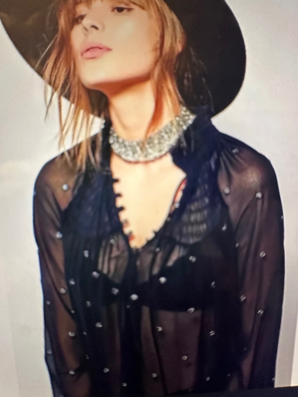 Free People Ready To Run Chiffon Blouse